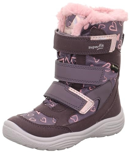 Superfit Stivali da neve da ragazza Gore-tex Avec Doublure Chaude Cristal, viola rosa 8510, 33 EU Larga