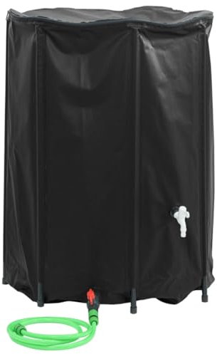 vidaXL Serbatoio Acqua con Rubinetto Pieghevole 1350 L in PVC