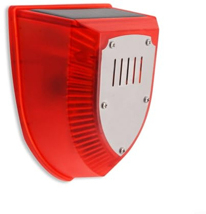 HOHOVYVY Bewegungsmelder Mit Alarm,Solar Außen Bewegungsmelder Alarm LED Blinklicht Bauernhof Tier Repeller 129Db(A)