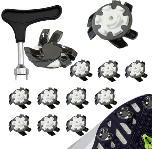 Pinchos Antideslizantes para Zapatos de Golf - 16 Tacos de Repuesto a Granel con Dientes