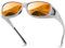 DUCO Herren und Damen Sonnenbrillen Polarisiert Unisex Brille UV400 Schutz Wrap Around Blendschutz Überbrille für Brillenträger Fit-over Polbrille 8953 (M Größe Weiß Rahmen Revo Rot Linse)