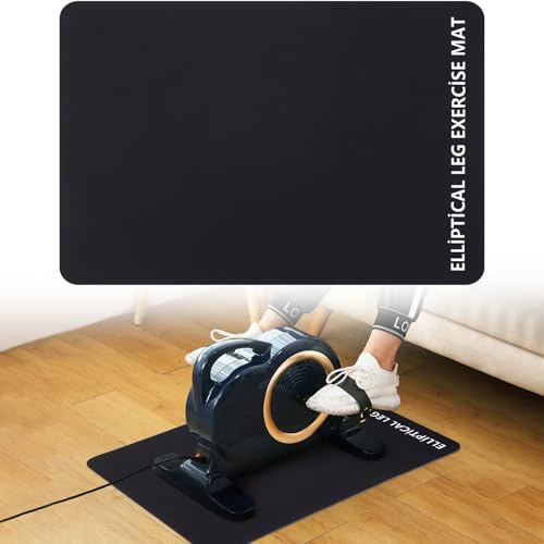 GSDOTZAP Rutschfeste Trainingsmatte für Ellipsenbeintrainer, Ellipsen-Maschine, Trainingsmatte für unter dem Schreibtisch, geeignet für elektrisch sitzende Fußpedaltrainer, Stabilität & Bodenschutz