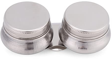 Turpentine, Turpenoid with Lid Stainless Steel Large Double Palette Cup Oil Paint Megilp Turpentine Solvent Container Turpenoid For Oil Painting For Paint