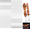 30 pcs Grillspieße edelstahl,40cm Grill Spieße für Fleisch,Kebab Spieße,Schaschlikaufsatz,Wiederverwendbare Edelstahl Schaschlikspieße,Grillzubehör (A)