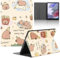 Funda Tablet para Samsung Galaxy Tab A7 10,4 2020 SM-T500/T505/T507, Carcasa Lindo Anime Capybara Motifs de Cubierta Protectora Plegable Cuero de PU Función de Soporte Protectora Case