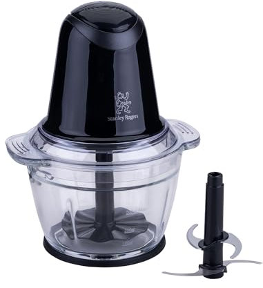 Stanley Rogers Standmixer und Multizerkleinerer, 500W mit 1L Glasbehälter, 4-Klingen-System plus Mixaufsatz, 2 Geschwindigkeitsstufen