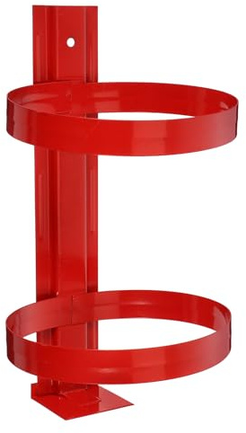WOONEKY Soporte Extintor Incendios de Pared en Hierro Montaje Rápido, Ganchos para Extintores 5 Kg, Uso Recomendado en Talleres y Hogares