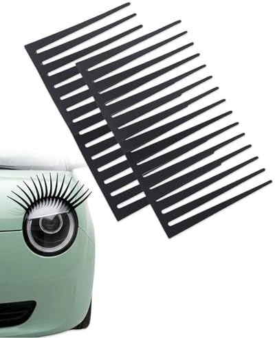 BCHKO Auto Wimpern 1 Paar für Scheinwerfer – Selbstklebende Wimpern Auto Aufkleber, Lustige Auto Dekoration für einzigartigen Stil & Persönlichkeit, einfache Anbringung