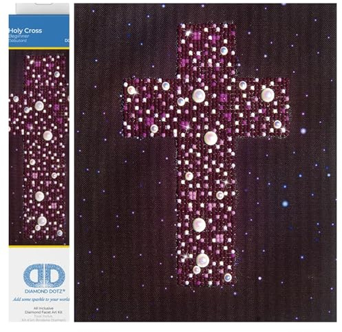 DIAMOND DOTZ Painting, Beginner Kit, Holy Cross, 25 x 30cm