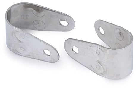 wellenshop 2 Stück Badeplattform Badeleiter Edelstahl 25 mm Schelle Klemmschelle Rohrschelle Reling