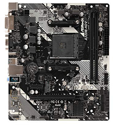 ASRock AMD Ryzen AM4 kompatibel mit A320 Chip microATX Motherboard A320M-HDV R4.0