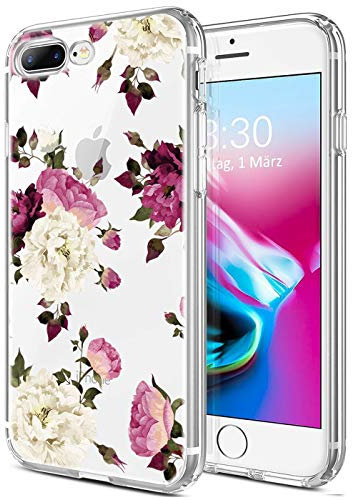 Verco Funda para iPhone 8 Plus, Delgada Case para Apple iPhone 7 Plus Carcasa de Silicona Funda, Anti- Arañazos Transparente, 5,5 Pulgadas