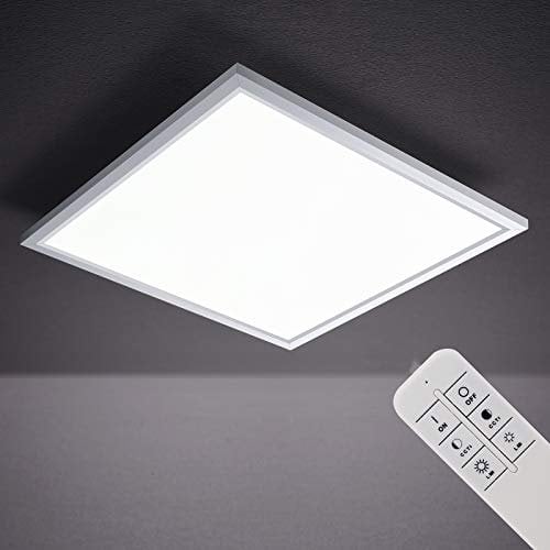IMPTS LED Panel Deckenleuchte Dimmbar, 30 x 30 cm Extra Flache Deckenpanel Leuchten Deckenlampe mit Fernbedienung Farbtemperatursteuerung einstellbar 3000K-6500K 15W 1500 Lumen Licht