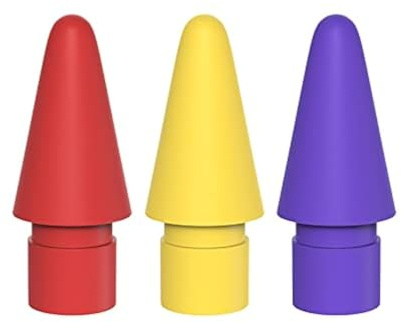 AWINNER Pen Tip Compatible with Apple Pencil Tips 1st & 2nd Generation Color Nib (Red/Yellow/Purple)