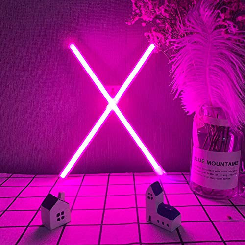 LED Neon Brief leuchtet dekorative LED-Alphabet-Leuchten Buchstaben x Neon Nachtlichter Buchstabe Neonzeichen Rosa Nachtlicht Batterie oder USB operiert für Geburtstagsfeier Hochzeit Home Schlafzimme