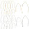 UNICRAFTALE 80 Stk 2 Größen 304 Edelstahl Ohrring Haken DIY Ohrring Zubehör Mit Loch Hypoallergene Ohrhaken Edelstahl Farbe Golden Rohling Ohrring Für Ohrringe Schmuckherstellung Pin 0.9mm