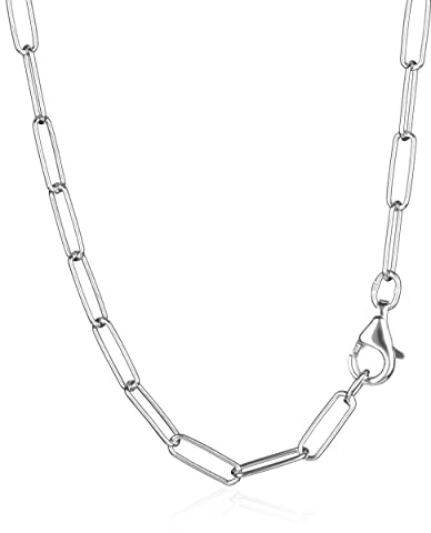 NKlaus Ankerkette für Damen 925 Silber, 3,4mm 45cm Breite Collier, 1 Stück | Gewicht: 5,08g