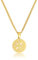 Made by Nami Herren Halskette mit Anhänger aus Edelstahl - Handmade Gold-Kette mit Kreuz-Anhänger - Coole Herren-Kette mit Anhänger (Gold Kompass)