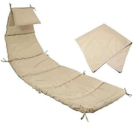 Ersatzkissen und Regenschirm für Hängestuhl, Loungesessel und Chaiselongue, robustes Material, stilvolles Zubehör im Lieferumfang enthalten