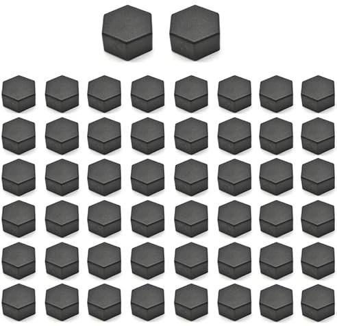50 Stück Sechskantmutter-Abdeckungen, schwarz, M8 x 13 x 10 Muttern, Kunststoff-Mutterschutzkappen für Sechskantmuttern