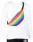 Ausion Bauchtasche für Damen und Herren, verstellbarer Gürtel, Hüfttasche, modisch, wasserabweisend, Wandern, Hüfttasche für Reisen, Freizeit, Laufen, Wandern, Radfahren, Regenbogen, Einheitsgröße