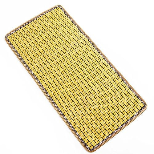 tow000ack Sommer-schlafmatten,Bambusmatte,Natur,rutschfest,Bambus Cool Sitzkissen Mat,Erfrischende Atmungsaktive Matratze Kühlmatte für Bett Sofa Autositz Bürostuhl,Anpassbar (200 * 220cm)