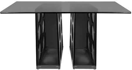 Divino® Weinfass Doppio Due mit rechteckiger Fläche, Weinfass, Acryl, geeignet für 12 Flaschen, stilvolle Präsentation für Ihre Weinsammlung - sicher und stabil - perfekt für jedes Interieur.
