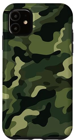 Hülle für iPhone 11 Militär Camouflage Tarnmuster Grünes Camo Muster