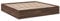 vidaXL Bettgestell, Bett Doppelbett für Schlafzimmer, Bettrahmen mit Lattenrost, Schlafzimmerbett Modernes Design, Braun Eichen-Optik 200x200cm Holzwerkstoff
