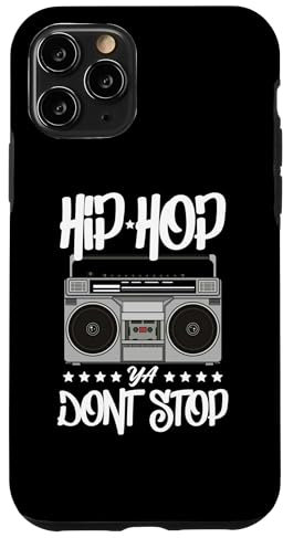 Hülle für iPhone 11 Pro Hip Hop Ya 80s 90s Boombox Breakdance Graffiti Retro Fan