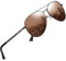DUCO Classic Polarised Mirrored Pilot Sunglasses Mens Womens Vintage Polarized Sun Glasses Designer Shades 3025K (Brown Frame Brown Lens)
