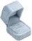 POKOFO Classic Velvet Engagement Ring Box Earring Jewelry Case Gift Box (Light Ocean Blue)