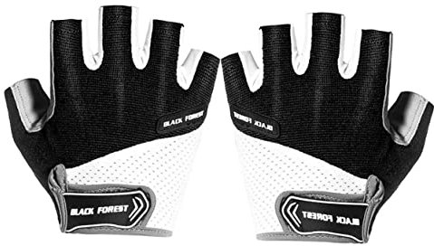 ANDRESLAD Mountainbike-Fahrradhandschuhe atmungsaktive Halbfingerhandschuhe Unisex-Sporthandschuhe stoßfestes Design Größe L