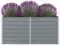 Rasen & Garten, Gartenarbeit, Töpfe & Pflanzgefäße, Hochbeet 160x80x77 cm, verzinkter Stahl, Grau