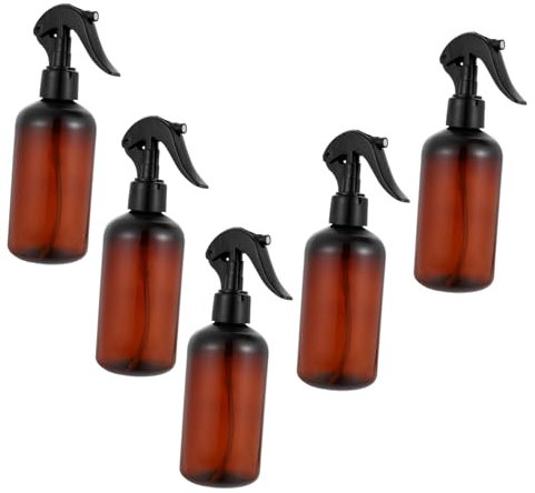 Baluue 5 Pièces brumisateur d'eau flacon pulvérisateur pour plantes brumisateur fin pulvérisateur à pression spray flacon pulvérisateur sous pression arrosoir Plastique Brown