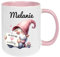 Wichteltasse mit Spruch: 'Du bist mir wichtelig!' rosa – Die perfekte Geschenkidee Tasse mit Wichtel-Motiv