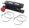 ZAMETTER Supporto per estintore per moto, staffa di fissaggio Roll Bar