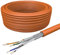 Draka Netzwerkkabel Patchkabel LAN Kabel Flexibel Cat 7 S/FTP PiMF LSZH Halogenfrei AWG 26/7 Installationskabel Datenkabel PoE 100% Kupfer UC900 Flex 10Gbit/s (Orange, 100m)