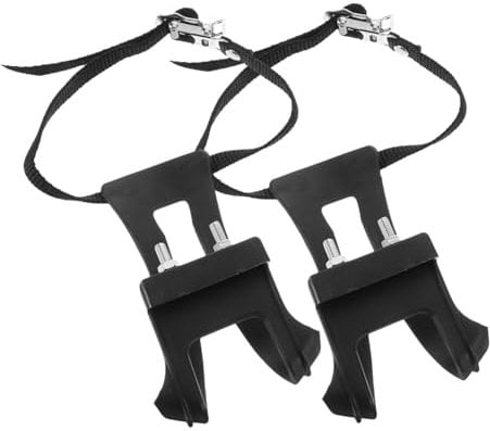 Yardwe 1paar Nylon Fahrrad Pedal Toe Clip Riemen Verstellbare Und rutschfeste Halterung Für Rennrad Und Mountainbike Kompatibel Mit Pedalen Mit Reflektor Für Zehenclip