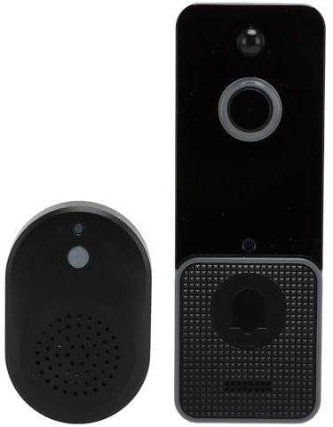 Culnflun 1080P Türklingel-Videokamera, Glockenspiel, 5G, Hochgeschwindigkeits-PIR-Bewegungserkennung, IR-Nachtsicht, ideales für die Sicherheit zu Hause