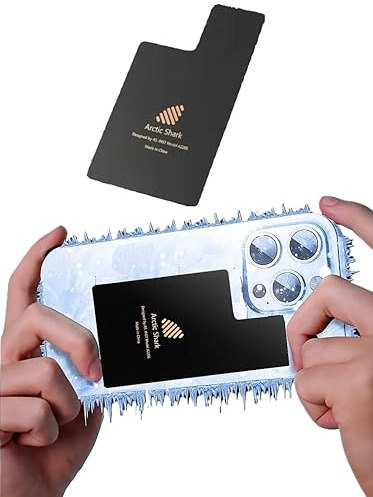 Phone Cooling Plate & Heatsink Pad – Advanced Thermal Dissipation for Gaming & Streaming Enhanced Heat Absorption Radiator Fan Ready Compatible with iPhone & Smartphones with Left-Positioned Cameras