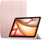 Oumida Funda para iPad Air 11 Pulgadas 2025(M3) / 2024(M2), iPad Air 7a/6a/5a/4a Gen (2024/2022/2020, 10,9), Funda Bloqueo Magnético, Case Slim Tríptica, Fundas de Piel TPU Soft Carcasa (Rosa Claro)