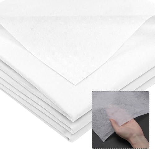 Entretela Termoadhesiva Blanco,300x100 cm Entretela Adhesiva Plancha,Tela de Entretela Fusible Interfaz Fusible No Tejida,Tela Adhesiva Plancha para Costura,Acolchado Refuerzo de Ropa,Manualidades
