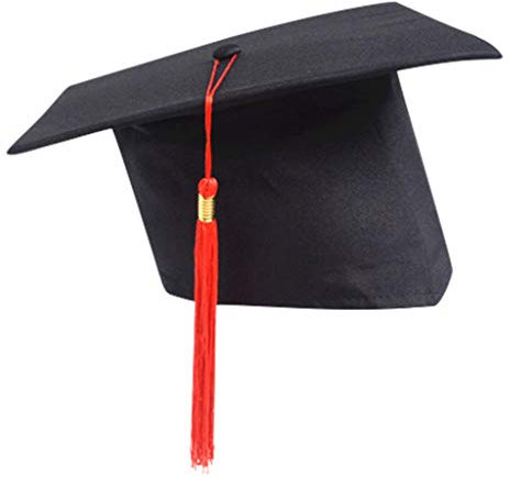Graduation Hats For Adults,Mortar-board Phd Hat Cap with Tassel Adjustable Adult Tassels Party Decorations High School University College Supplies