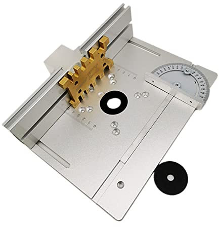 FUUGlan Router Plate Aluminum Router Table Plate For Woodworking Router Table Insert Plate Trim Router Wood Trimming Tools