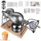 Popcorn Popper, Popcorn Popper a Pressione, Piccolo Popcorn Manuale a manovella con manometro di precisione e Base per Feste in Famiglia (328 ml)