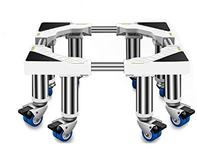 Stabiler Waschmaschinenständer mit Rädern, universeller Teleskop-Gerätewagen, mobiler Kühlschrank-/Gefrierschrank-Sockel, robustes 4-Rad-Design für einfache Mobilität (30 cm Höhe)