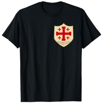 Deus Lo Vult - Jerusalemer Kreuz - Templer T-Shirt