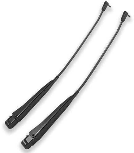 RigidWire 1 Pair Windshield Wiper Arm kit Noiseless Rust Compatible with Ford 1980-1983 F100 1980-1996 F150 F-Super Duty 1980-1997 F250 F350 Replace OE 42847 E4TZ 17526-C E7TZ 17526-B
