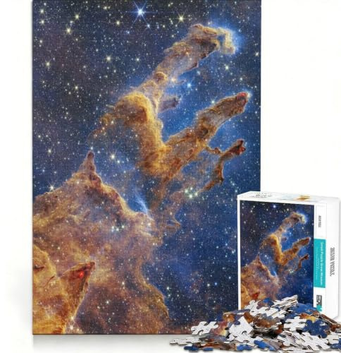 Puzzle für Erwachsene 1000 Teile Säulen der Schöpfung Webb Entspannungsspiel intellektuell anregend Geburtstagsgeschenk Reisegeschenk 50x75cm